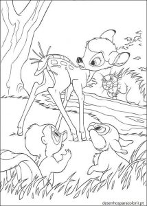 Bambi 2 para colorir e imprimir 09